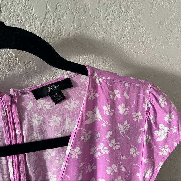 J. Crew Ruffle-Front Mini Dress in Bubblegum Floral *Tall* - Picture 4 of 9